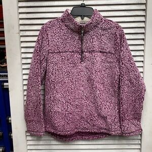 Wonder Nation Purple Quarter Zip Pullover size Large